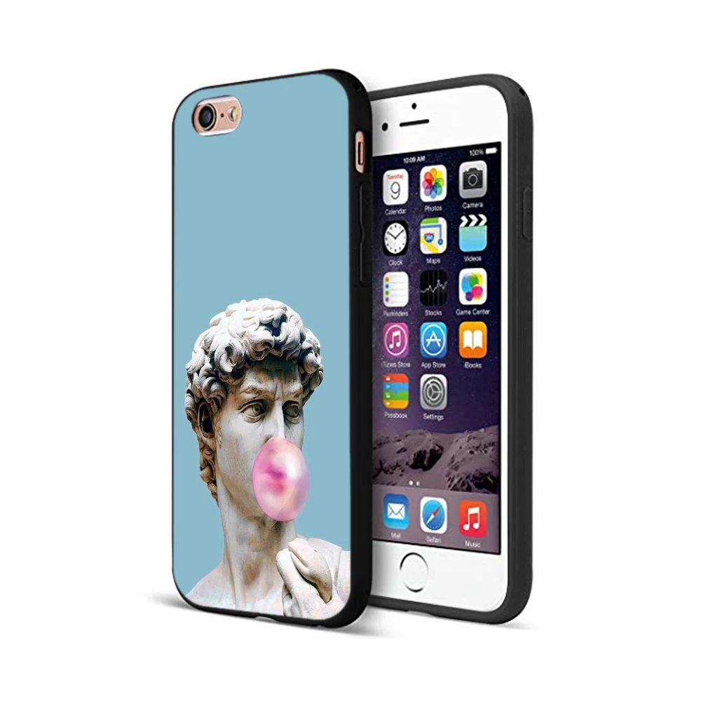 12165 Черный чехол ТПУ для iphone 5 5s se 6 6s 7 8 plus x 10 чехол силиконовый чехол для iphone XR XS 11 pro MAX Ретро винтажная художественная статуя - Цвет: 12165
