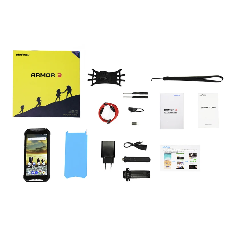 Ulefone Armor 3T IP68 водонепроницаемый мобильный телефон Android 8 1 5 7 дюймов 21 МП helio P23