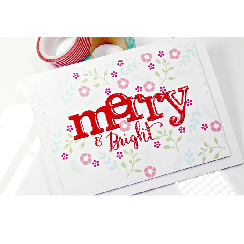 Счастливые слова буквы форма металлические штампы трафарет Скрапбукинг альбом