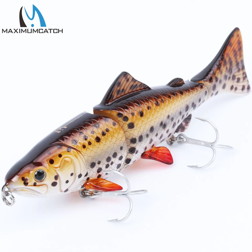 Maximumcatch жесткая наживка 1 шт. 3 шарнирных секции Swimbait рыболовные приманки жесткие с