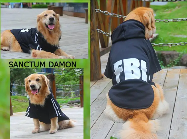 Одежда для больших собак зимний костюм толстовка с капюшоном Зимняя питомцев