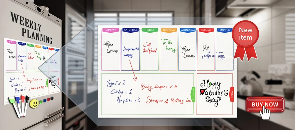 A4 гибкие доски " x 12" Dry Erase Холодильник Магнитные детская белая доска для рисования доска объявлений напоминание магнит на холодильник Примечание