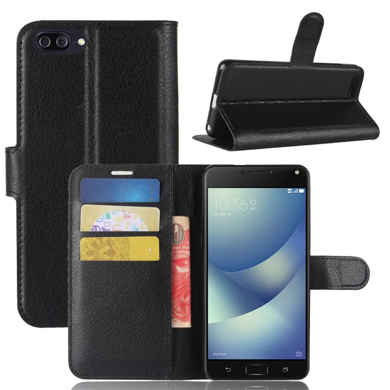Чехол для ASUS Zenfone 4 Max ZC520KL 5 2 дюймовый бумажник из искусственной кожи X00HD откидная