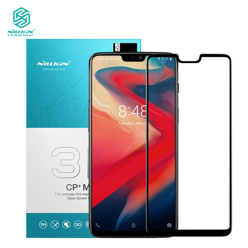 Nillkin 3D изогнутые стеклянные для OnePlus 6 полный Экран стекло анти Взрывозащита