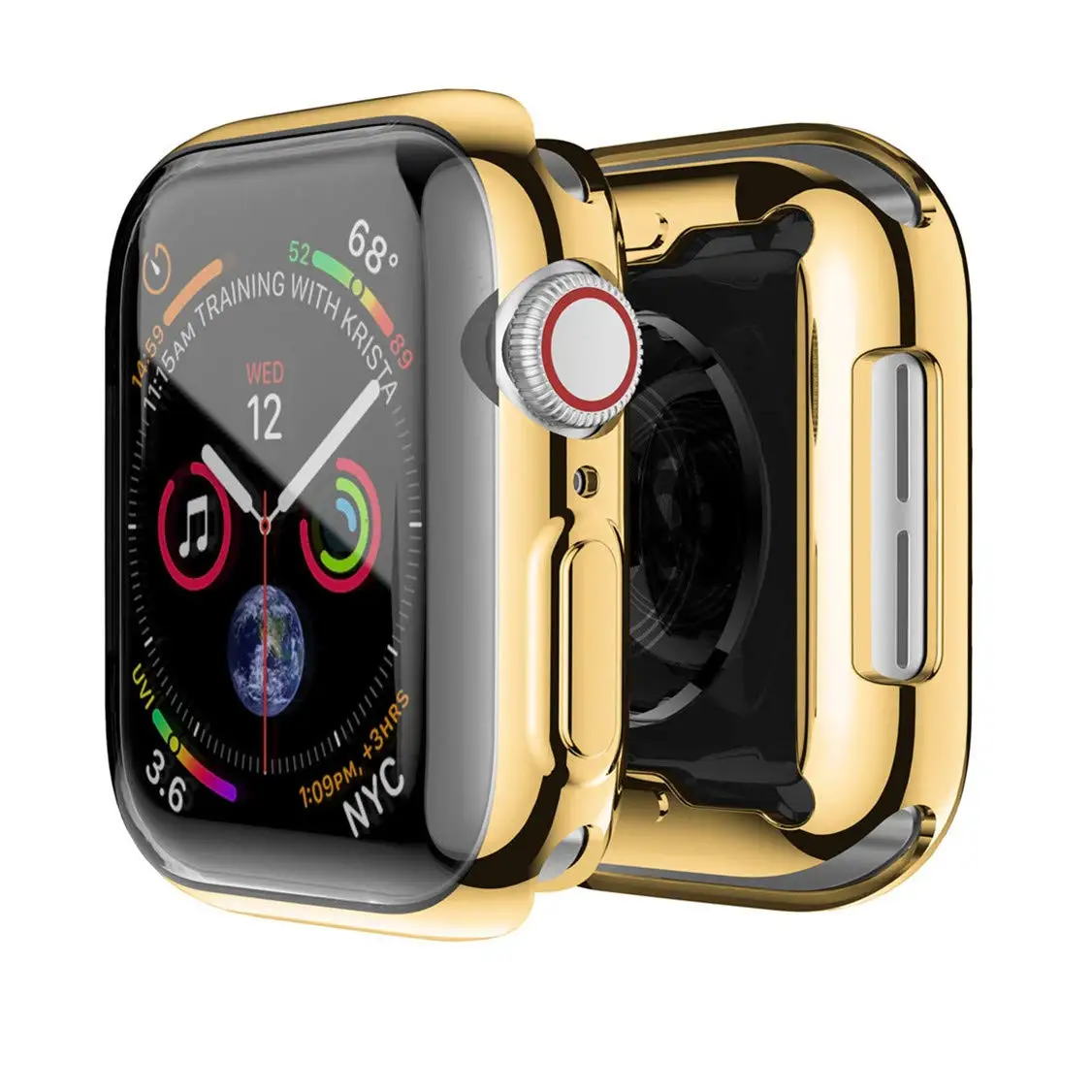 Чехол для Apple Watch Series 4 3 2 1 чехол для IWatch 40 мм 44 мм 38 мм 40 мм Защитная пленка для экрана полное покрытие защитный чехол
