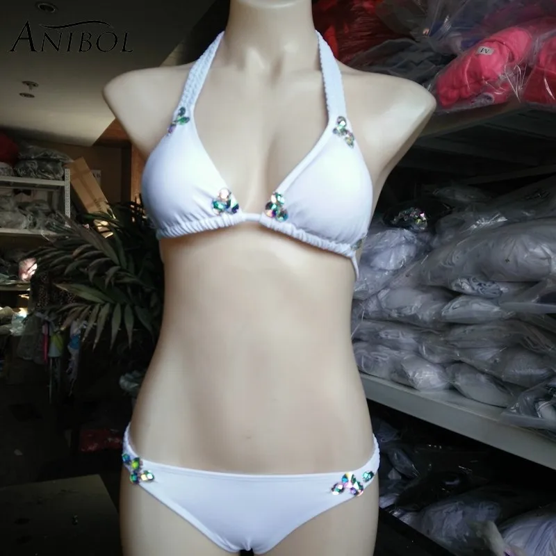Anibol 2017 роскошный горный хрусталь сексуальное бикини Кристальный бриллиант