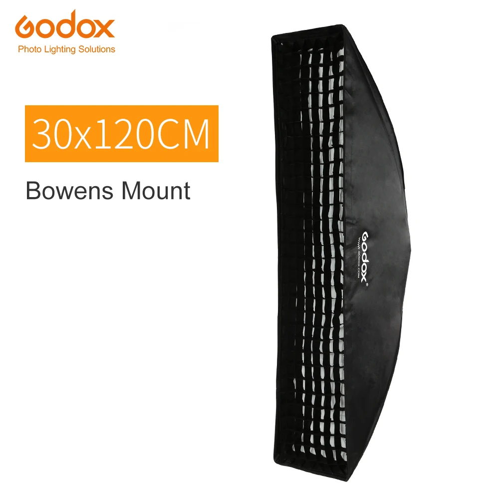 Godox 12 &quotx 47&quot 30x120 см полоса сотовая сетка прямоугольная софтбокс для фото строб