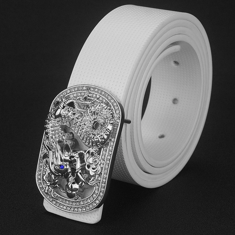 Chinese style dragon golden buckle belts mens Cowskin fashion genuine leather famous brand designer cintos masculinos vintage | Аксессуары