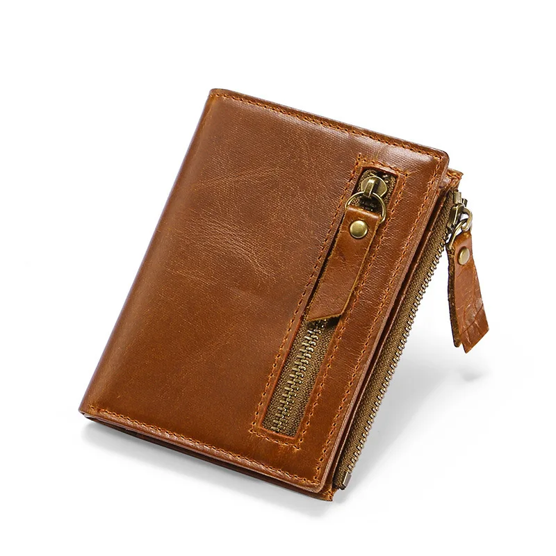 

Card bag Men Card Genuine Leather Card Package Thin Multi-function Bag Bit ID Holders Cover Case Wallet Anti RFID solid black
