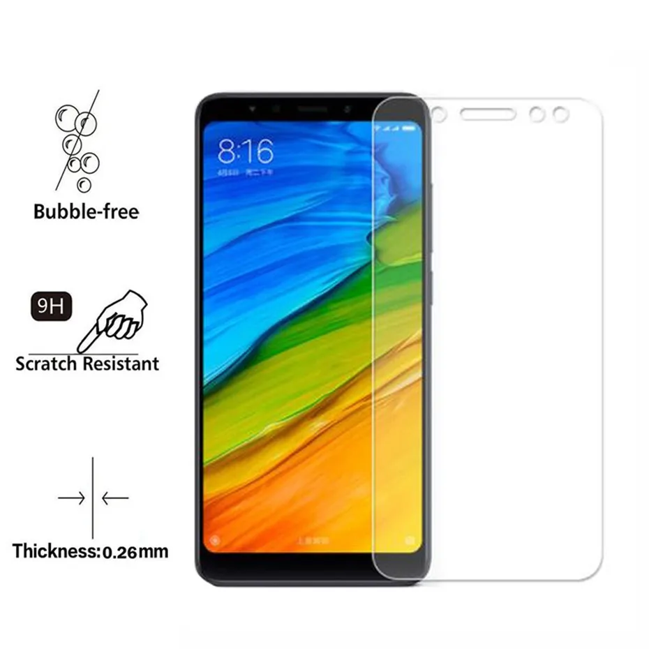 Защитное стекло для экрана Xiaomi Redmi 5 Plus закаленное 5a пленка против царапин Mi 6