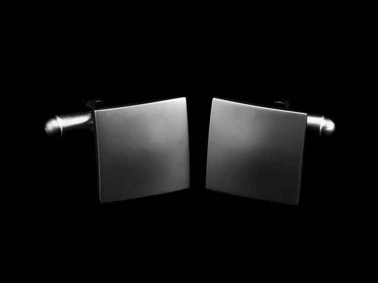 SPARTA Tungsten steel plated simple square High quality metal cufflinks A | Украшения и аксессуары