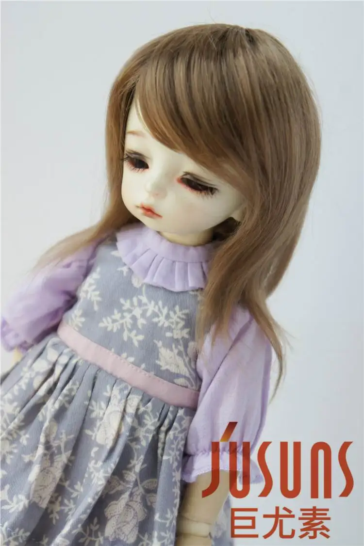 JD046 YOSD 1/6 модный синтетический парик mohai Размер 6-7 дюймов унисекс природа BJD волосы фарфоровая кукла волосы винил кукла парик