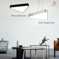 Simple Triangle Hanging Lights Aluminum LED Ceiling Light Acrylic Modern Decoration Studio Home Lounge Shop Hanging Lamp Fixture