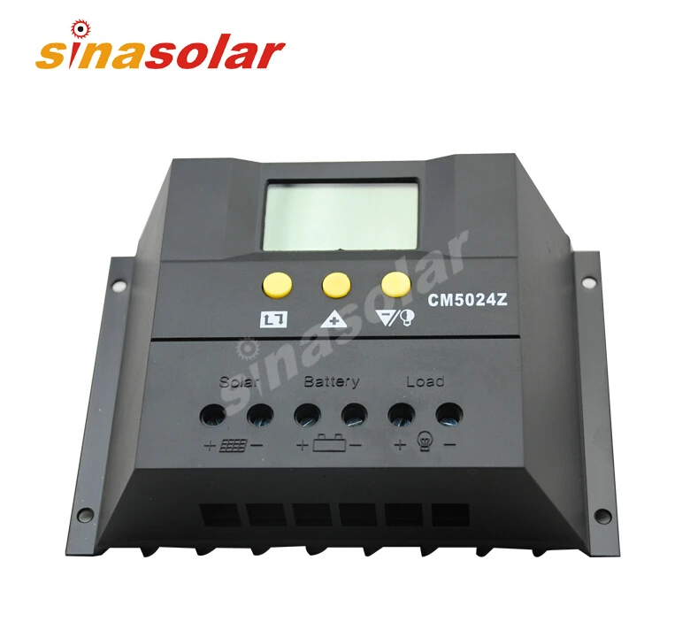 50A 12V/24V PWM солнечный контроллер заряда/регулятор с ЖК дисплей Дисплей|pwm solar charge