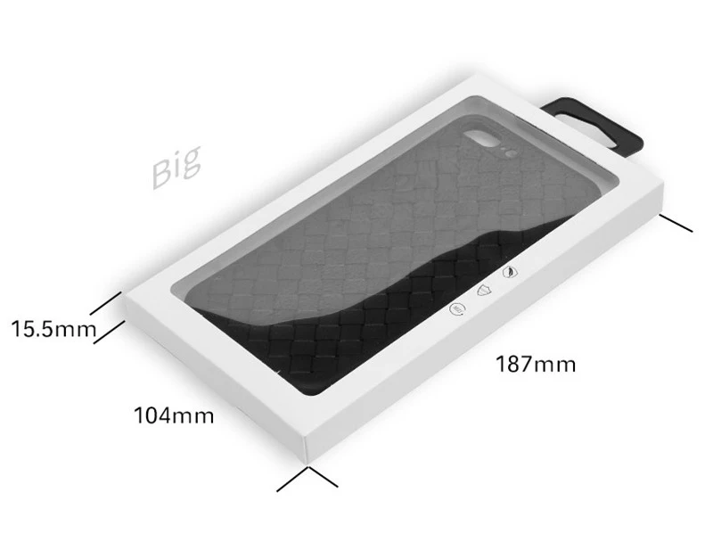100 шт DIY кастомизированная бумага с логотипом пакет для iphone 8, 8 Plus Тонкий чехол Новое поступление розничная подарок белая упаковка