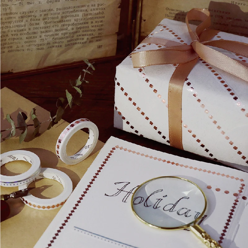 1 шт. Бронзирующая васи лента японские канцелярские принадлежности Diy Клей