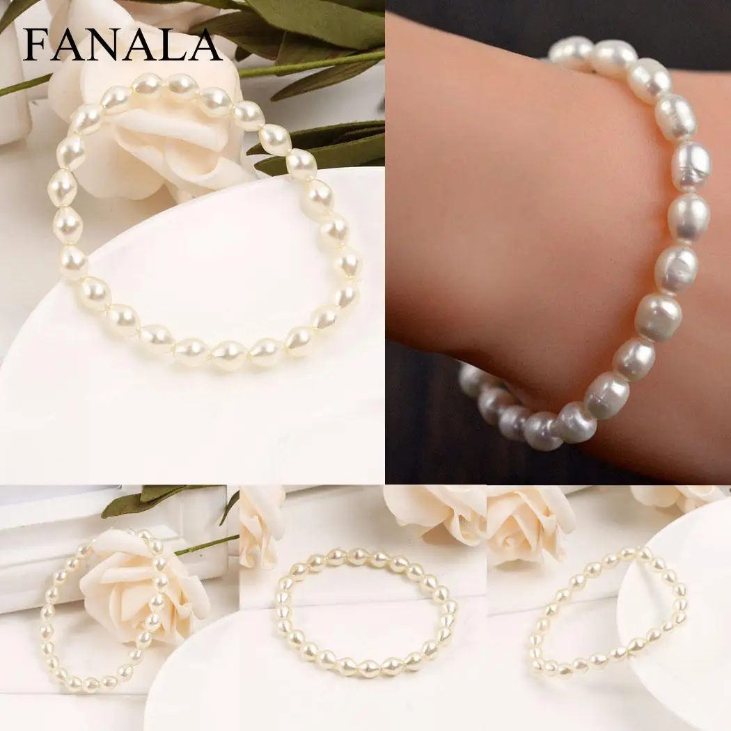 Регулируемый браслет жемчуг искусственный Мода Для женщин новый модный стиль |