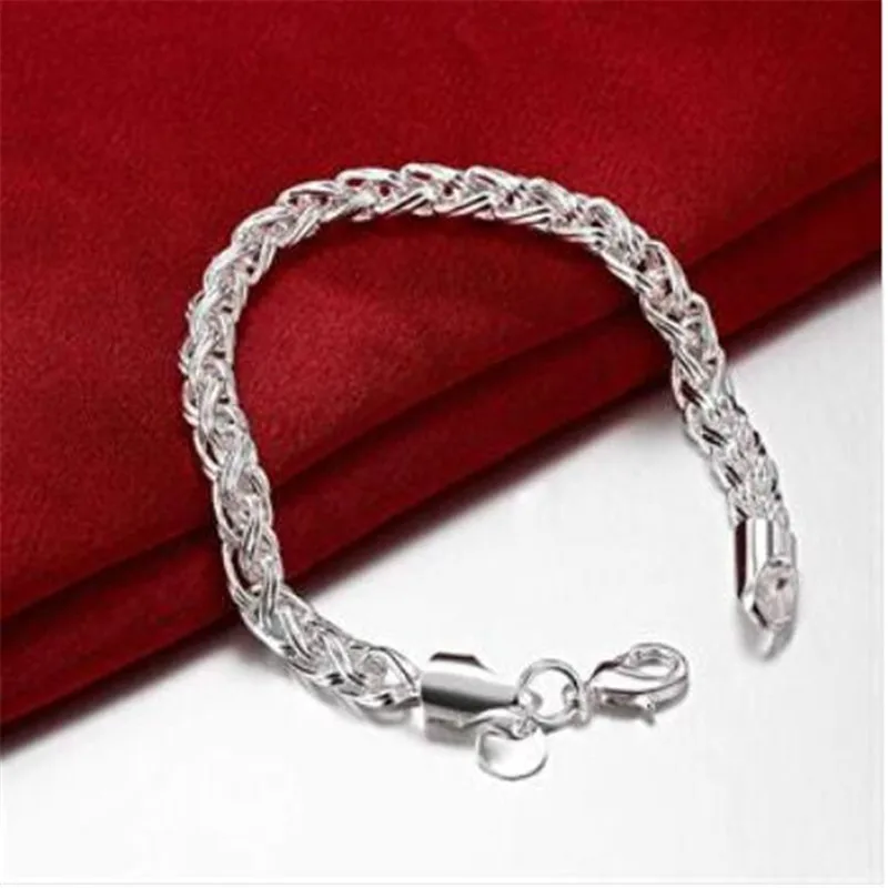 Brand Charm Bracelets &amp Bangles 925 sterling Silver Zircon Women Elegant Fashion Wedding Party Jewelry NEW Sl 116 | Украшения и