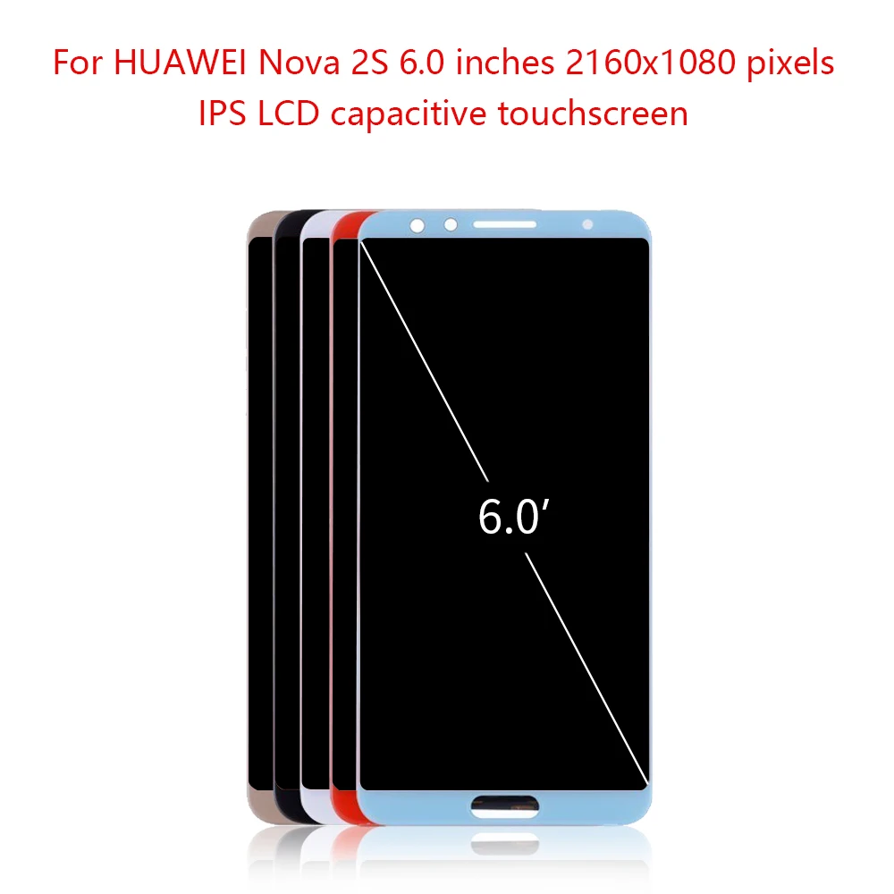 Sinbeda 6 0 &quotLCD для HUAWEI NOVA 2S LCD сенсорный экран с рамкой Nova дисплей Nove2s AL00 TL00 |