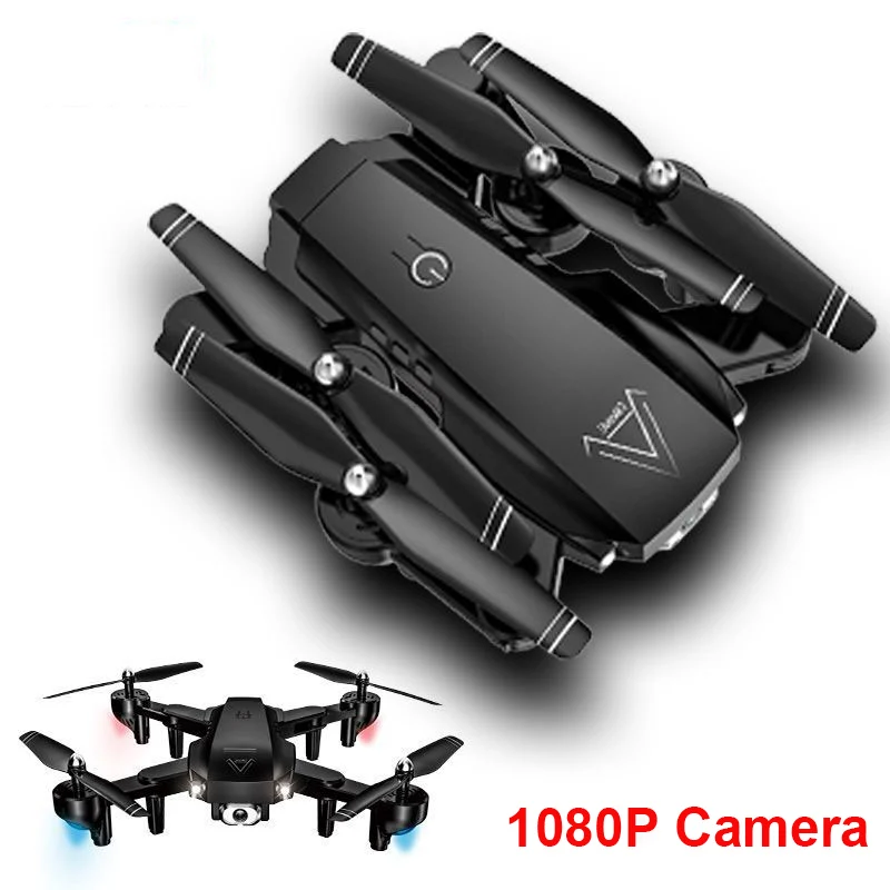 1080P Camera Радиоуправляемый вертолет 1080P камера Дрон WiFi FPV Дрон двойная камера HD складной Радиоуправляемый квадрокоптер 2,4G оптическое позиционирование потока Квадрокоптер - Цвет: 1080P Camera