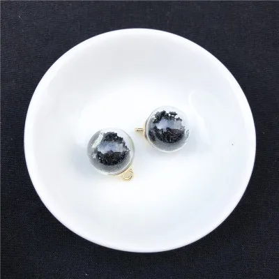 10PCS black 10 цветов, наполнитель для бутылки желаний, прозрачная/пушистая коробка для слайма, игрушки для детей, амулеты, лепка, глина, Набор для творчества, аксессуары, подарок - Цвет: 10PCS black