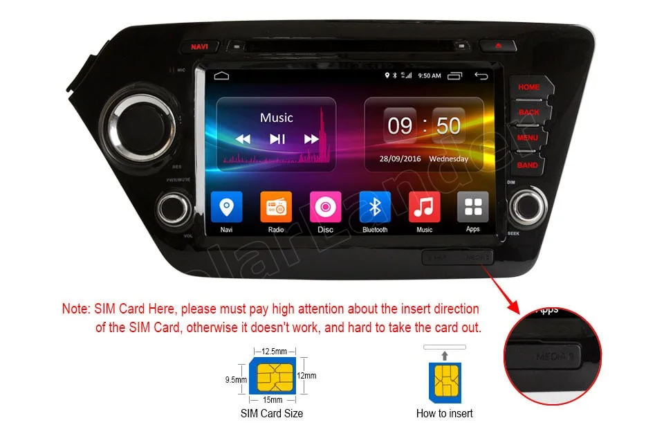 Автомобильный dvd-плеер Android 6 0 для Kia k2 RIO 2010-2015 автомобильный аудио стерео GPS