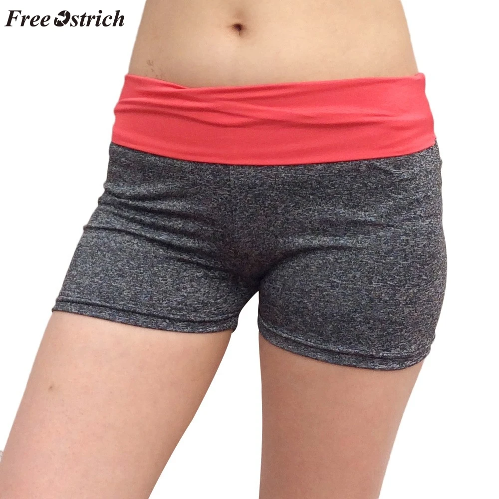 Эластичные шорты с высокой талией FREE страуса двойного использования низкой
