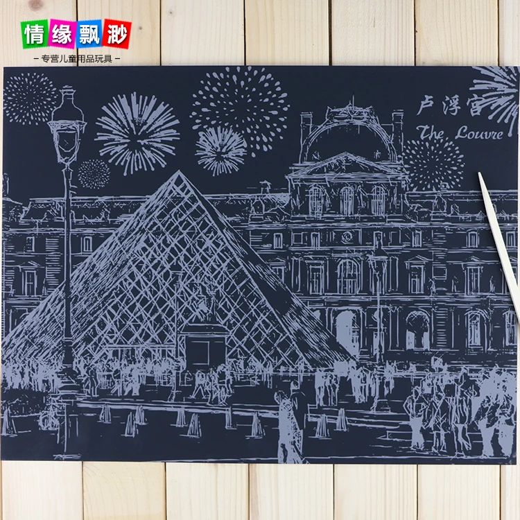 Набор из 4 предметов для детей с рисунками мультфильмов большого размера