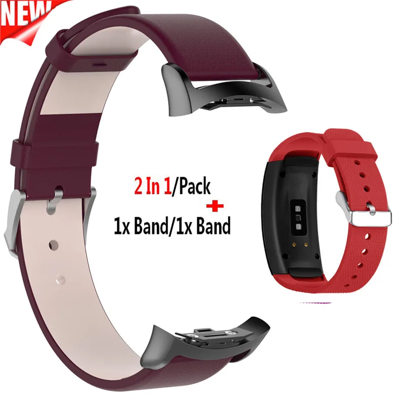 Color16 2 шт сменный Браслет для часов для samsung gear Fit 2 Pro ремешок Роскошный кожаный ремешок для samsung Fit 2 Fit2 Wristband браслет - Цвет: Color16