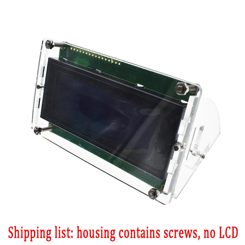 Прозрачная акриловая оболочка для lcd 2004 lcd экрана с винтом/гайкой lcd 2004 Чехол держатель(без 2004 lcd