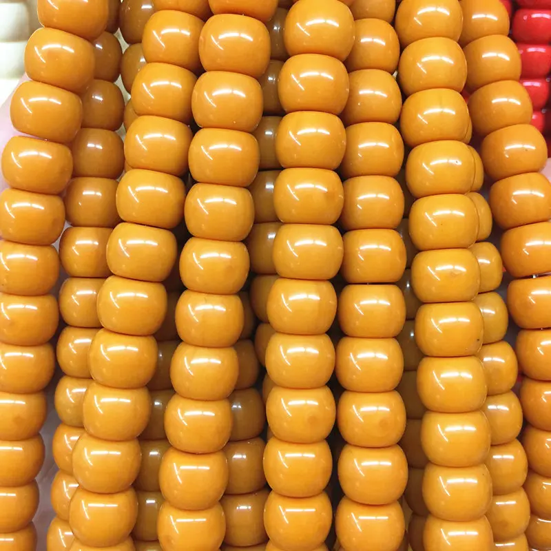 Разноцветные каучуковые Ambers Bodhi Rondelle Bead буддистская молитва бусины россыпью из