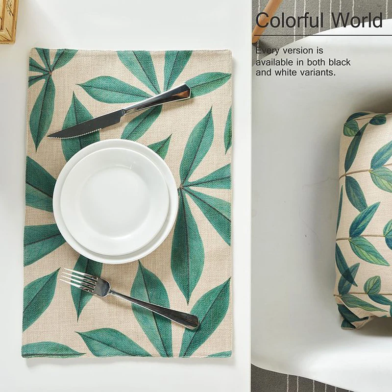 

Gehobene American style Rural Blumen Muster Western tischset Tischsets Doppel dicke 9636 Linen Tablecloth Tischsets