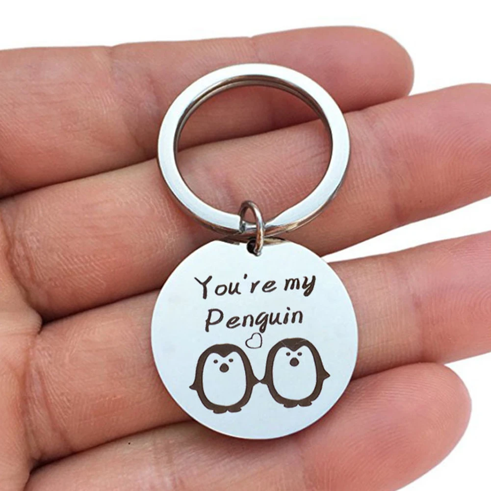 Брелок для ключей You Are My Penguin из нержавеющей стали|Брелоки| |