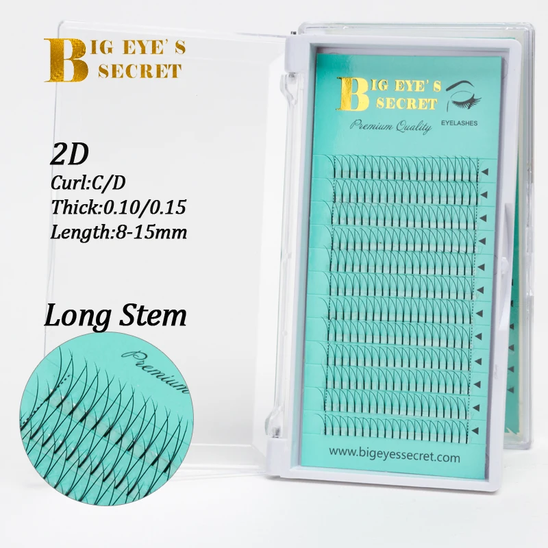 

Big eye's secret 2D lashes Y lashes individual eyelashes 0.10/0.15 Mink Eyelash Extension Fake False Eyelashes premade fans