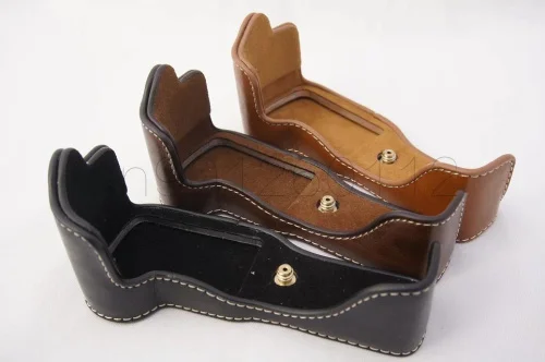 Сумка для видеокамеры, нижняя половина, чехол с винтом для Canon E0S M2 M3 M5 M10 EOSM2 EOSM3 EOSM10, подставка из искусственной кожи с отверстием для аккумулятора