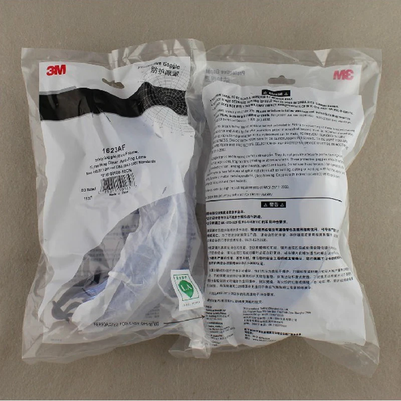 3M 1623AF Экономичные прозрачные противотуманные линзы защита глаз рабочие