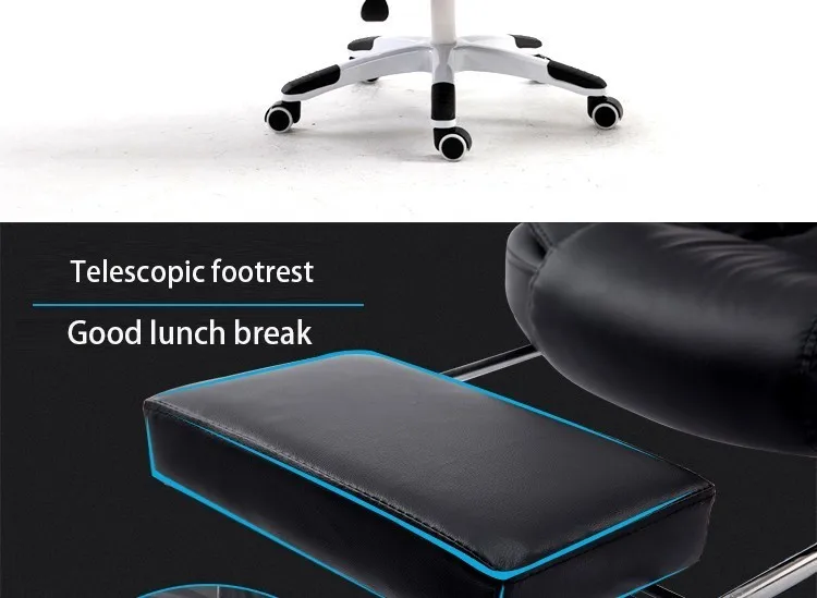 Роскошное качественное офисное кресло Boss Silla Gamer Poltrona из искусственной кожи с подставкой для ног, эргономичная офисная мебель