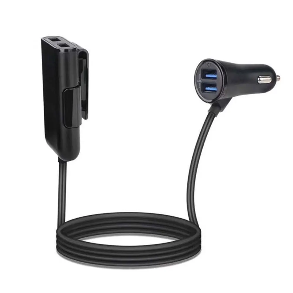 Автомобильное зарядное устройство Vehemo с 4 USB портами зарядный адаптер для