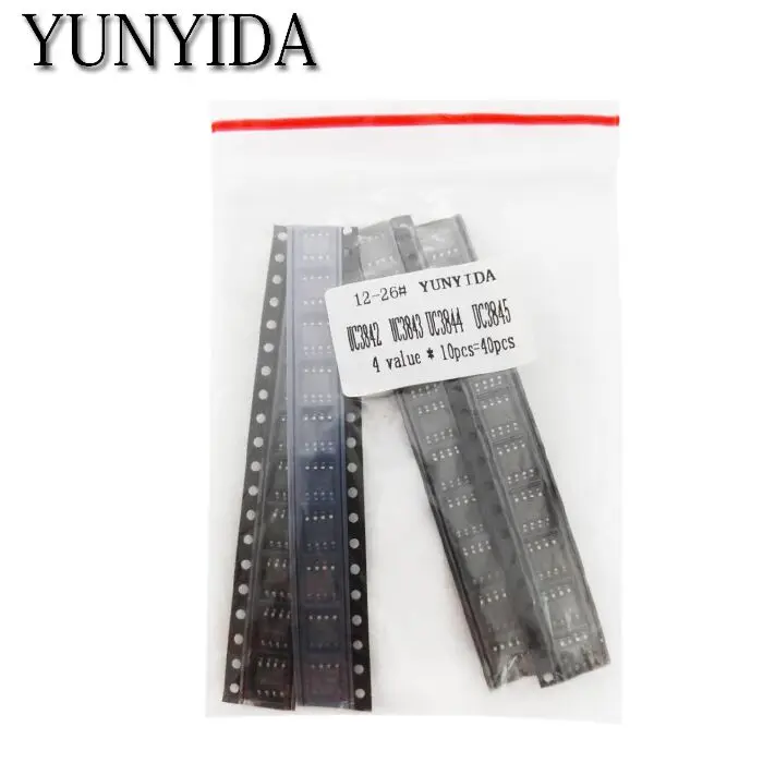 40 шт. = 4 вида * 10 UC3842 UC3843 UC3844 UC3845 СОП каждый набор (12 26)|kit kits|kit pcs |