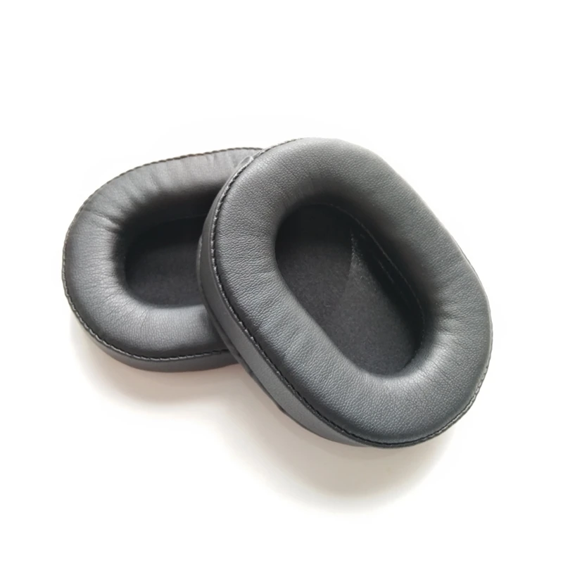 leather black Замена уха подушечки подушки для Audio-Technica ATH-MSR7 ATH-MSR7BK ATH-M50x ATH-M40X ATH-M30 ATH-M50 M50s наушники - Цвет: leather black