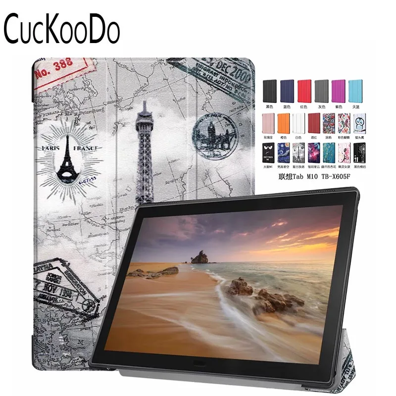 Легкий умный трехслойный чехол с подкладкой из микрофибры для Lenovo Tab E10 TB-X104F 10 1