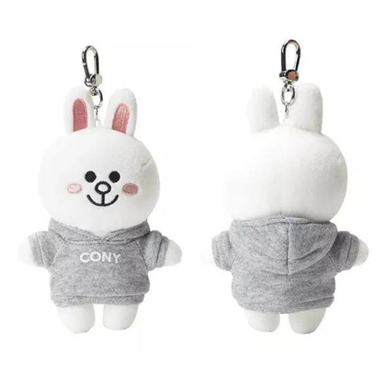 15cm gray cony Стиль коричневый Медведь Кролик Кони плюшевый брелок игрушка свитер медведь подарок кукла сумка кулон милый мультфильм подарок для девочки - Цвет: 15cm gray cony