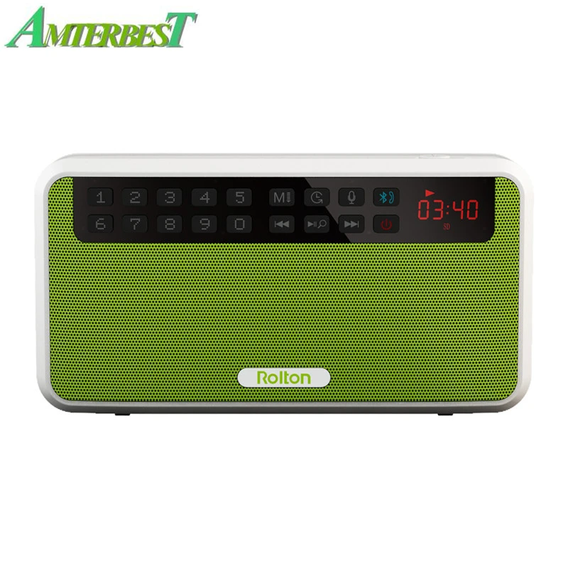 Портативная стереоколонка AMTERBEST E500 Bluetooth Колонка s FM-радио чистый бас двойная