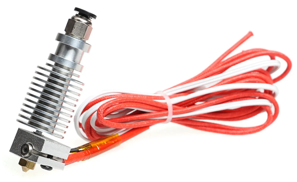 XCR3D 3D-принтеры Запчасти E3D V6 Hotend комплект 0,4/1,75 мм J-head дистанционный экструдер 12V 24V с охлаждающим вентилятором тефлоновая трубка