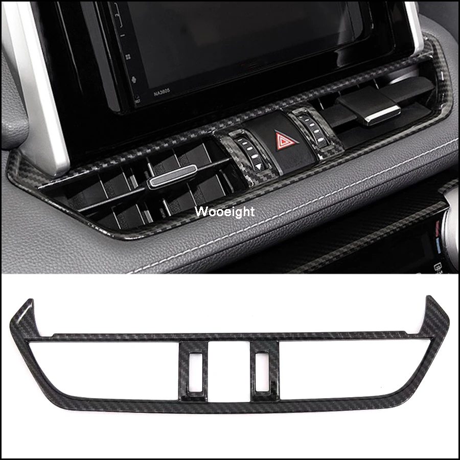 

Аксессуары для интерьера из углеродного волокна Wooeight, средняя центральная консоль, крышка для вентиляционного отверстия кондиционера, под...