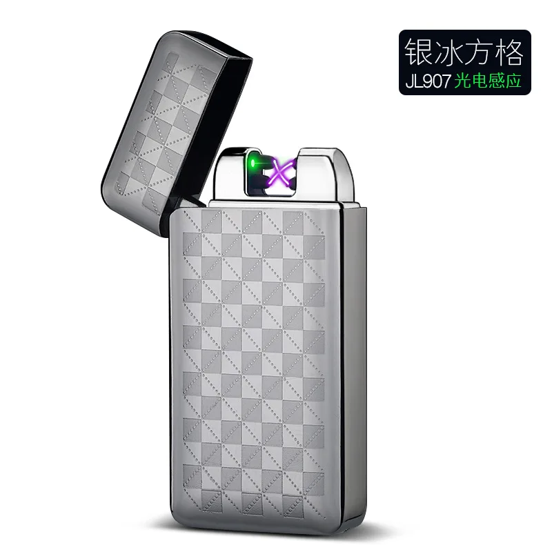 Двойная дуговая креативная зажигалка, креативная плазменная usb зарядка, электрические зажигалки для прикуривателя, табачного дыма - Цвет: 10