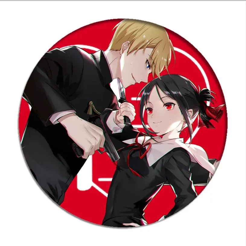 Брошь Kaguya sama с надписью Love is War| |