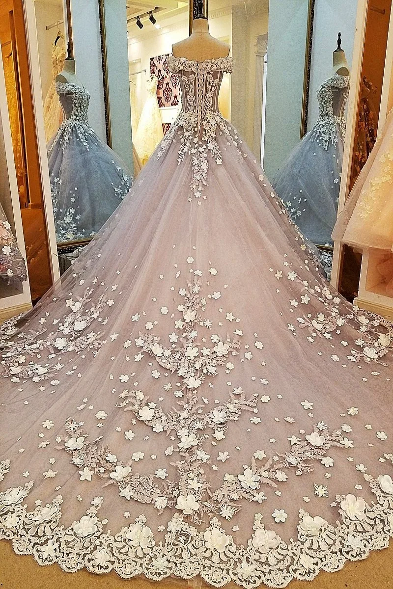 Длинное платье для выпускного вечера с объемными цветами 2018 Vestido De Festa Longo