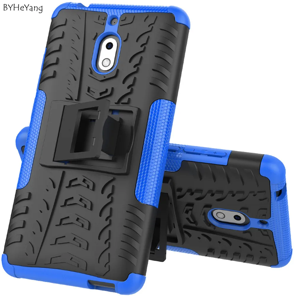 Shockproof Plastic Hard Armor Case For Cover Nokia 2.1 2018 Slim Bumper Protection Stand Back Kickstand | Мобильные телефоны и