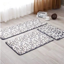 Thicken Bathroom Baths Mats Carpets Set Stones Printed Toilet Floor Rug Doormat For Shower Room Bathtube Side Anti-Skid 3 Sizes Thicken Bathroom Baths Mats Carpets Set Stones Printed Toilet Floor Rug Doormat For Shower Room Bathtube Side Anti-Skid 3 Sizes